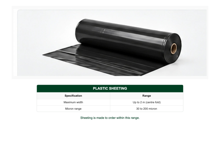 Plastic Sheeting manufactured by Bag Babe